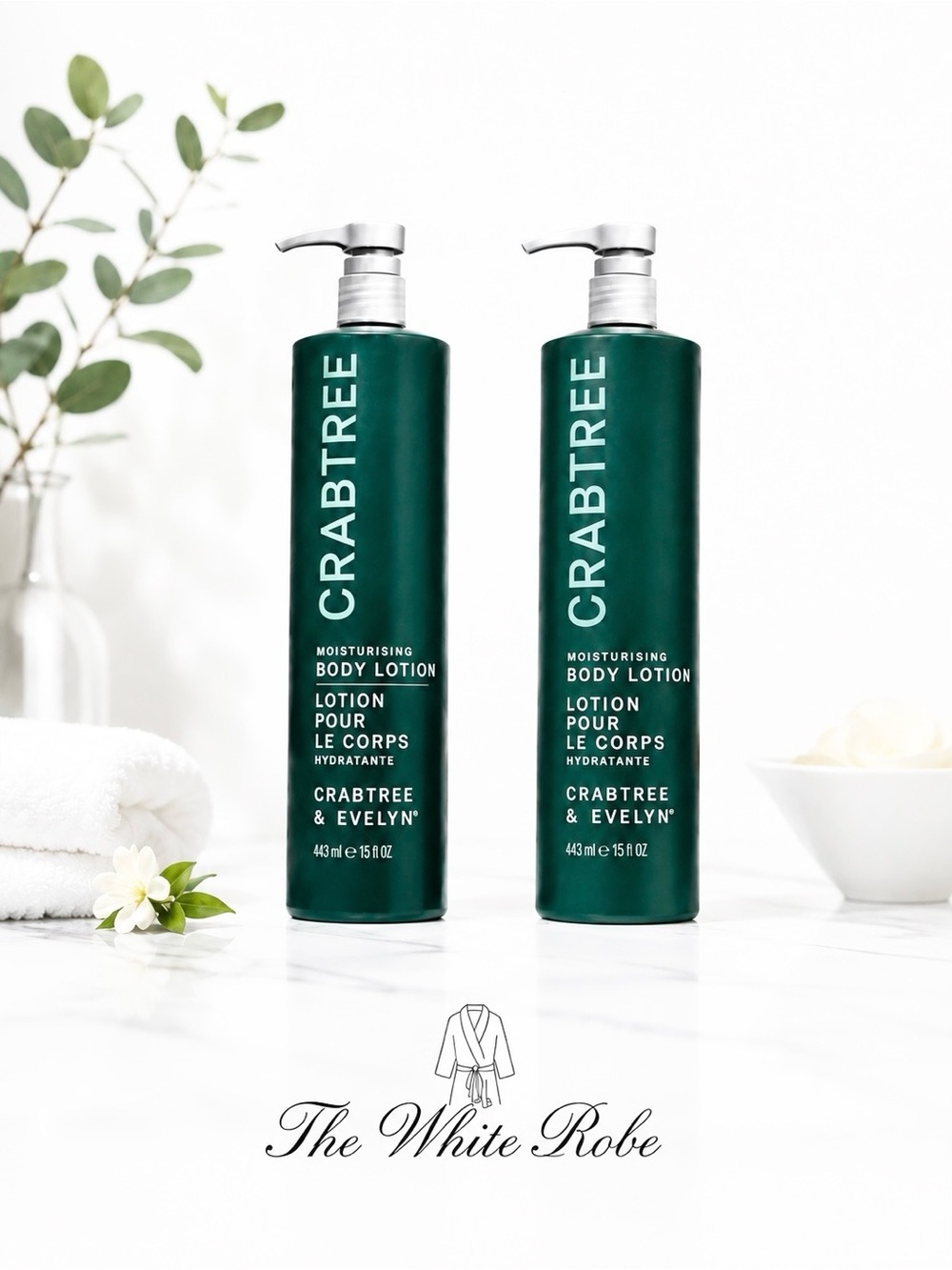 (2 PACK) Crabtree & Evelyn Moisturising Body Lotion | 15 oz Each | 30 oz Total